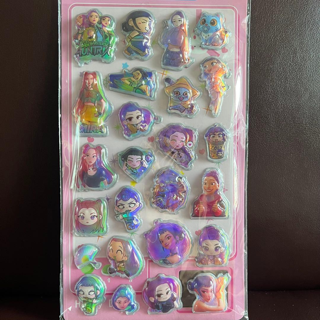 デーモンハンターズ　シール　2枚セット　オーロラ　ぷっくりシール