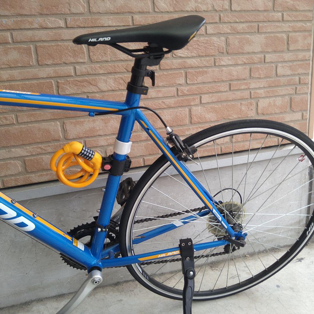 HILANDO クロスバイク 青/オレンジ 自転車 シマノ製14段変速