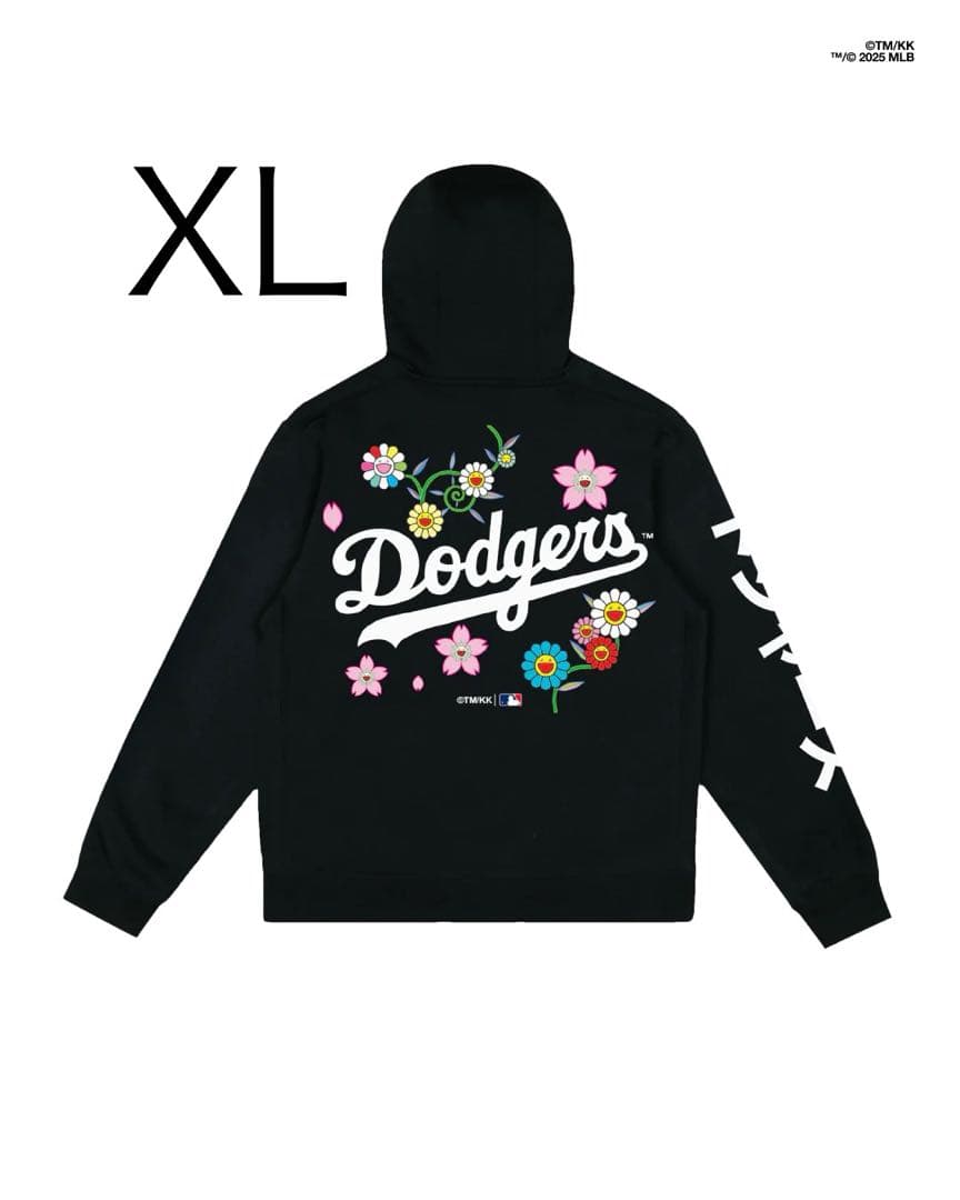 USA限定 村上隆 ドジャース MLB パーカー XLサイズ ブラック 大谷翔平