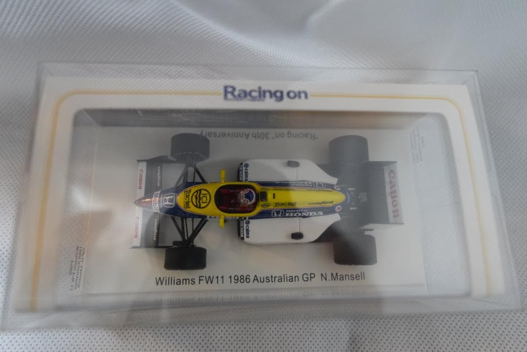 レーシングオン スパーク 1/43 ウィリアムズホンダ FW11 N.マンセル