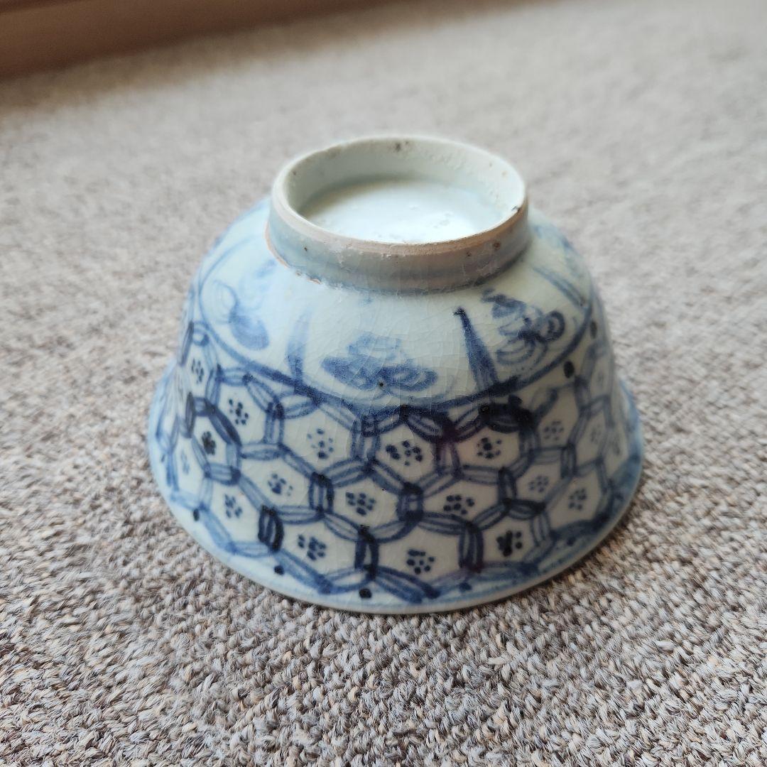 中国明朝中期頃の染付け碗