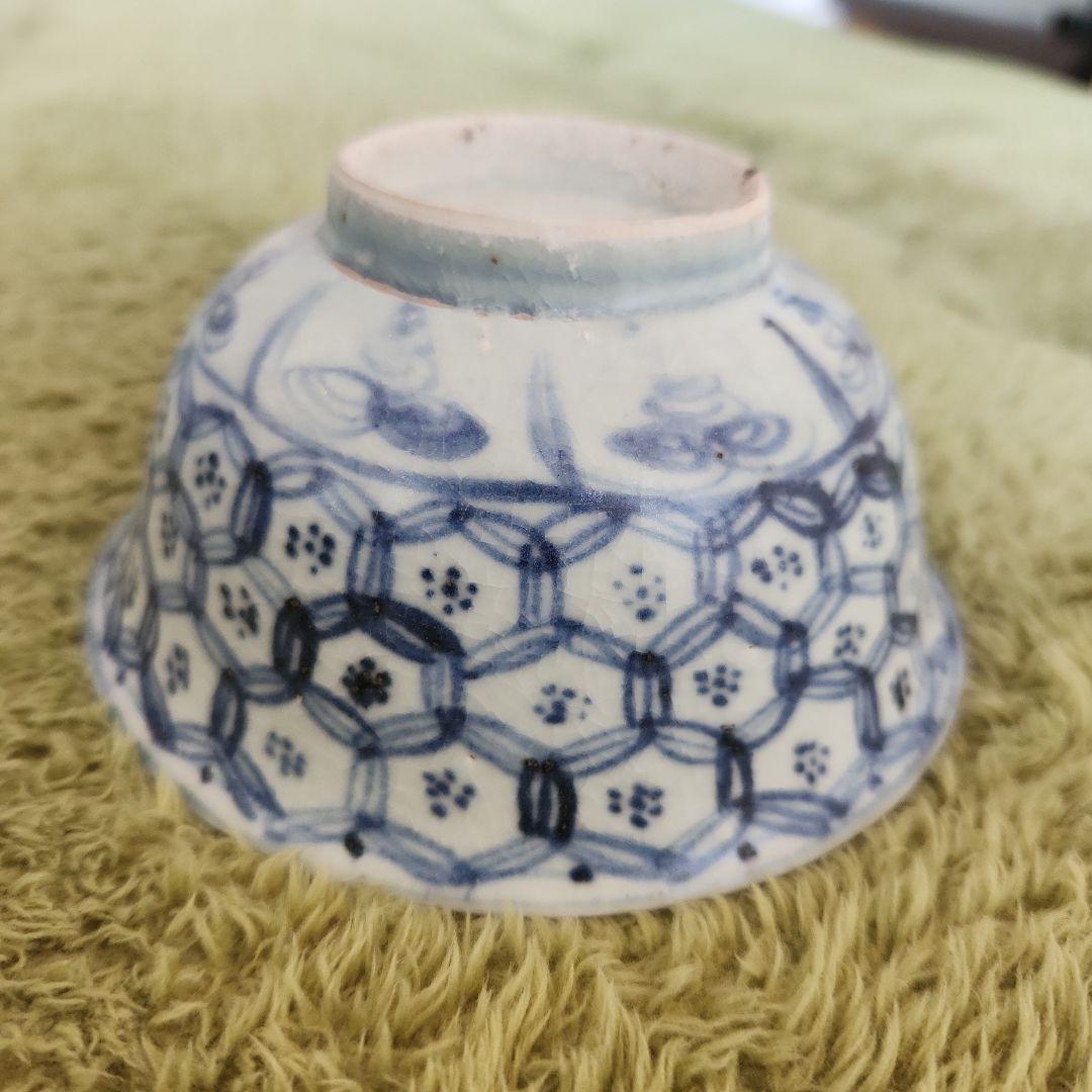 中国明朝中期頃の染付け碗