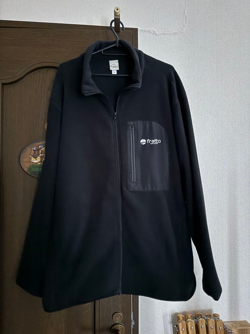 fratto 黒ジップアップ　フリース3L