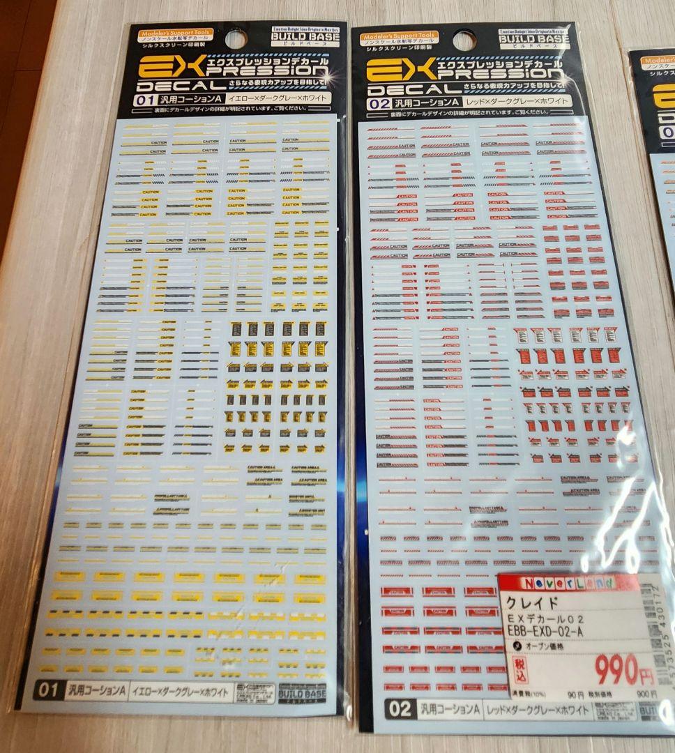 ガンプラ用水転写デカール　12枚セット