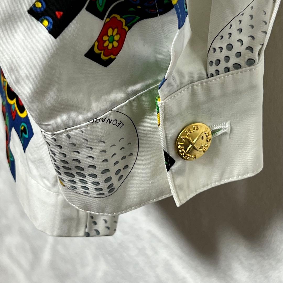 LEONARD SPORT レオナール　ゴルフ柄 ゴルフ ジャケット　FREE