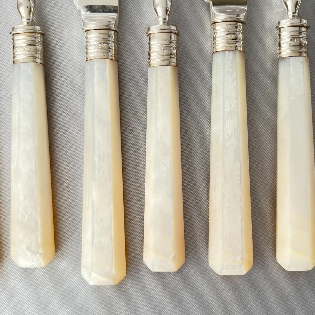 【William Yates 】【純銀継手 / 白蝶貝】パストリーセット