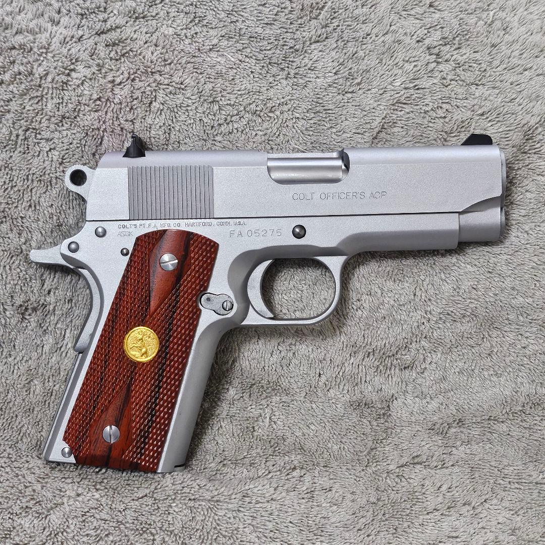 WA 純正HWガスブロ コルト オフィサーズ オールシルバー