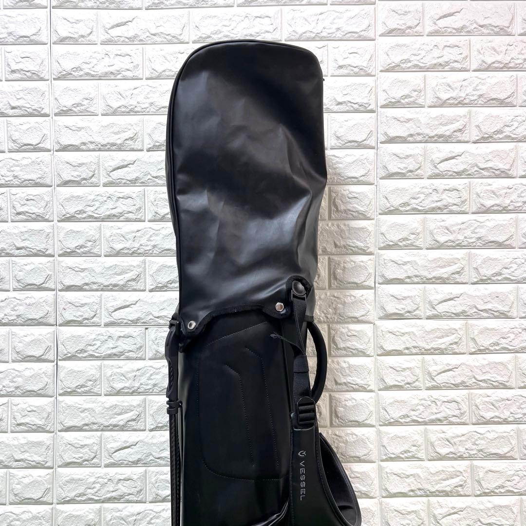 美品　Vessel スタンド式　キャディーバッグ　黒　良好　特価