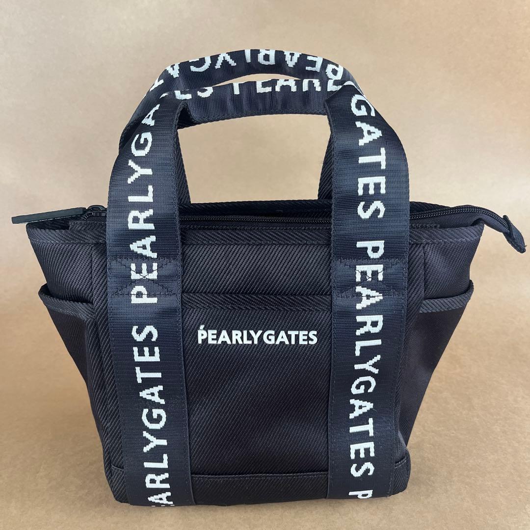 PEARLY GATES ブラックトートバッグ
