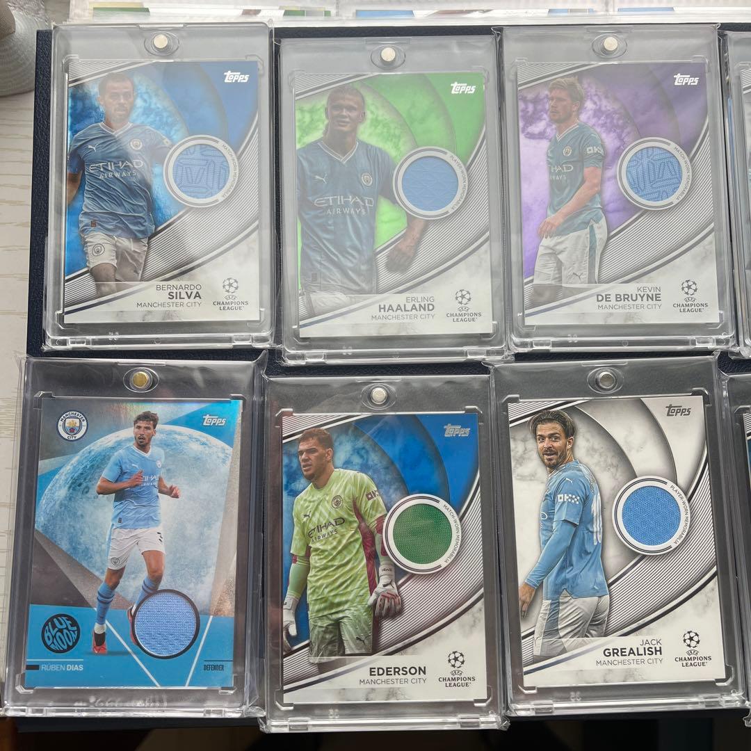 topps Manchester City ジャージカード　8枚セット