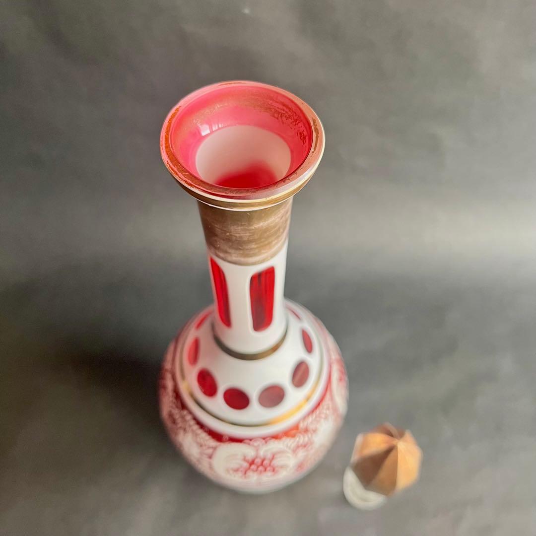 ★アンティーク ★パリ発エキゾチックな 　ガラス製ボトル•置物•装飾品