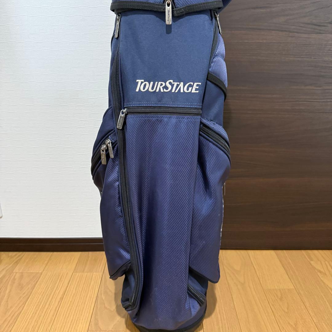 BRIDGESTONE TOURSTAGE キャディバッグ ゴルフバッグ 紺/黒