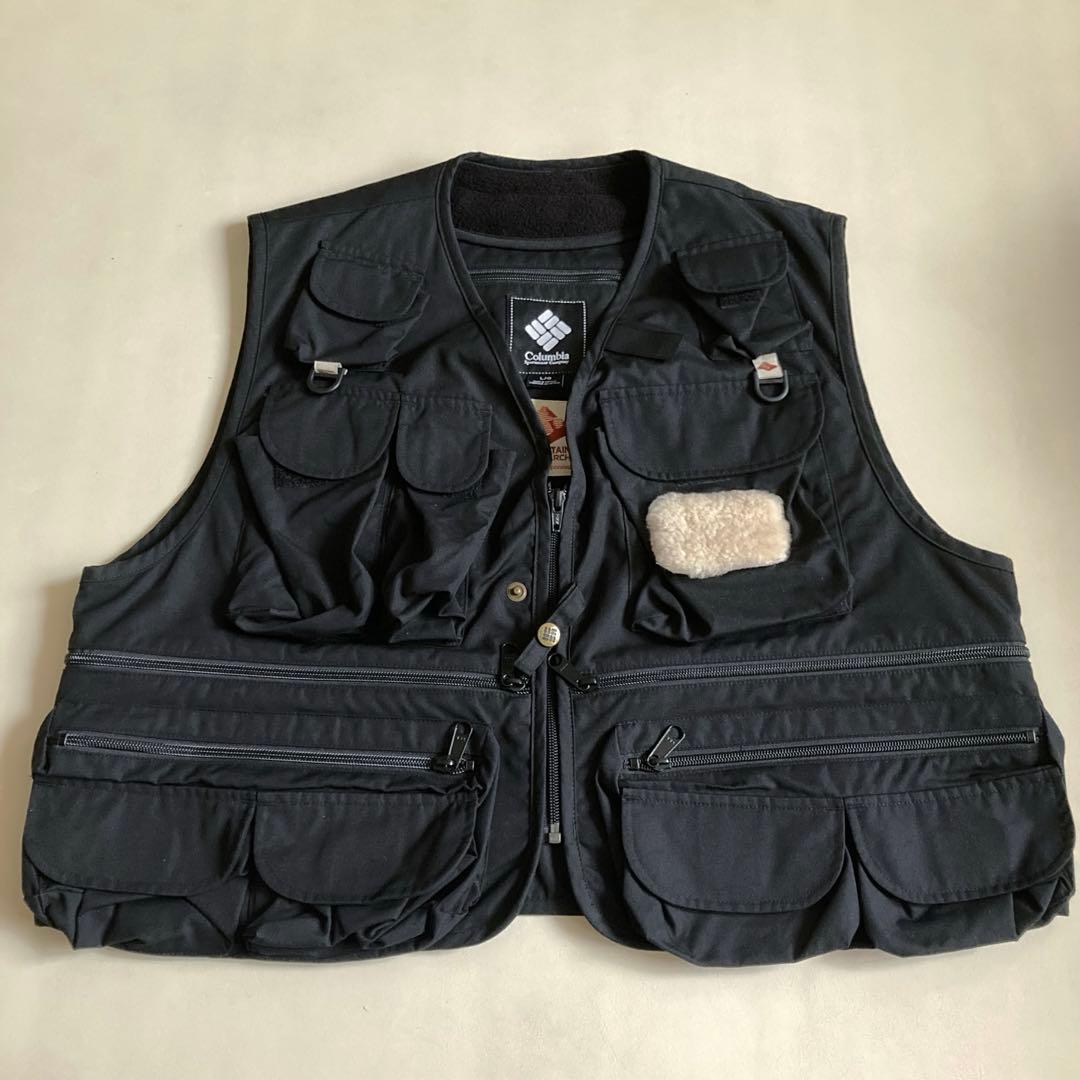 columbia コロンビア フィッシングベスト 黒