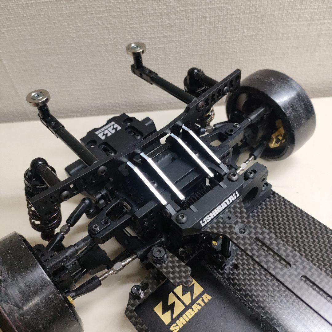 【走行少】シバタ GRK5ドリフトシャーシ、オプション多数装備、部品多数付き
