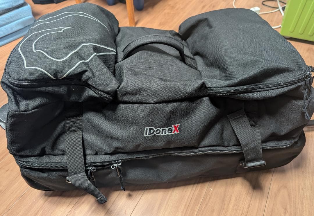 IDoneX .アイディーワン.ボストンキャリーバッグ.大容量.ブラック