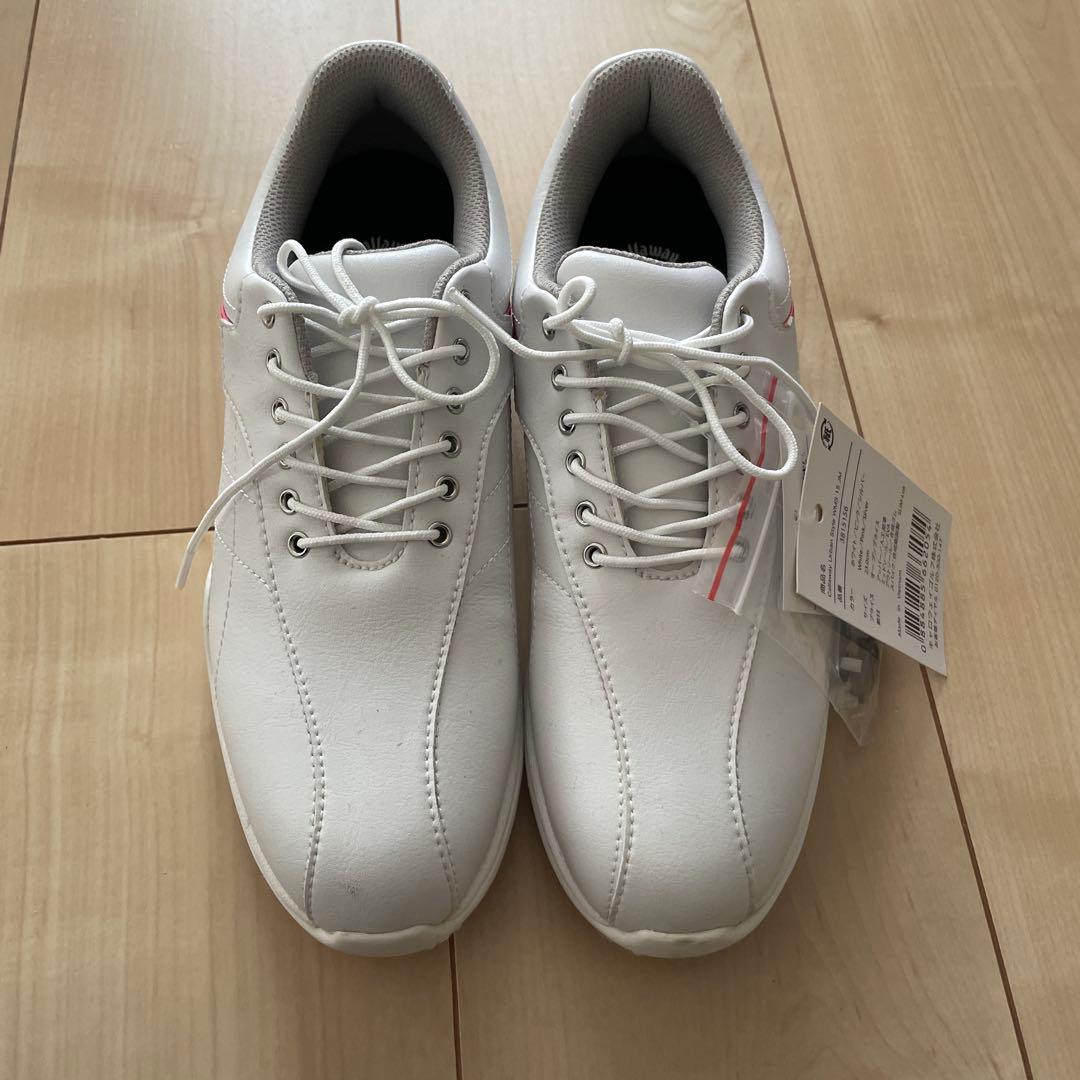 ホワイト ゴルフシューズ 女性用