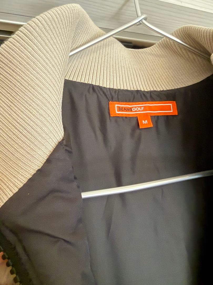 未使用　ビームスゴルフ　beams golf ワンピース　ダウン　　ファー　M