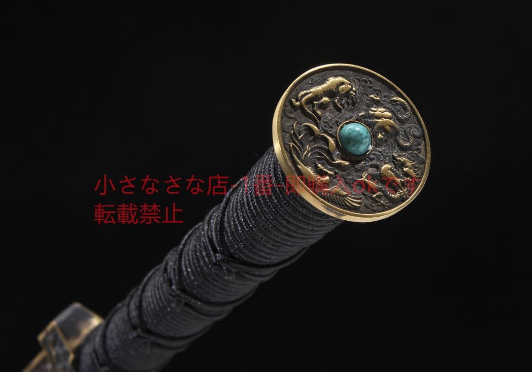 新四聖漢剣八面文様鋼輪紋 古兵器 武具 刀装具 日本刀 模造刀 居合刀