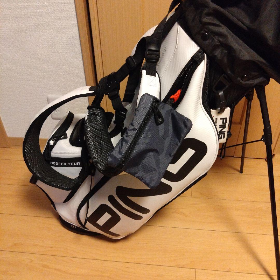 PING HOOFER TOUR スタンドバッグ ホワイト/ブラック