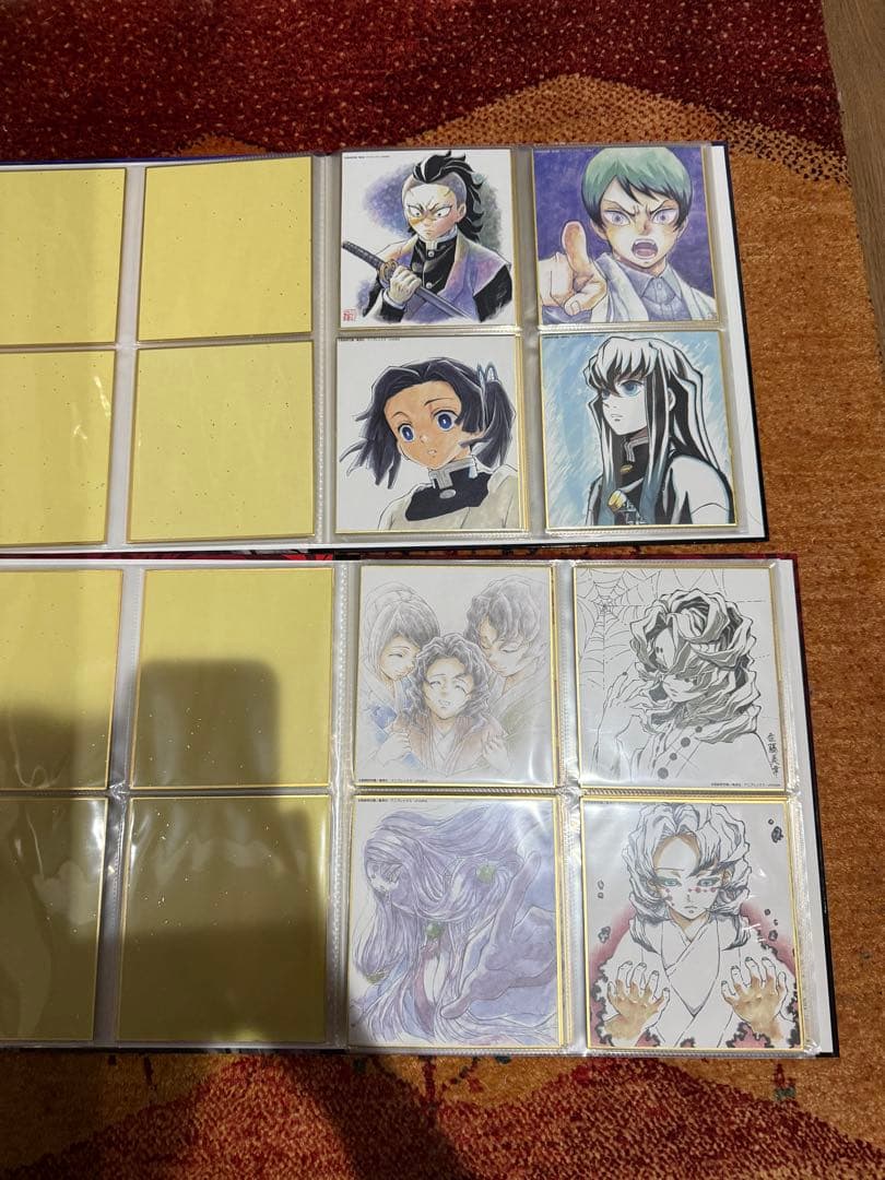 鬼滅の刃　全集中展複製色紙拾集帳と色紙セット