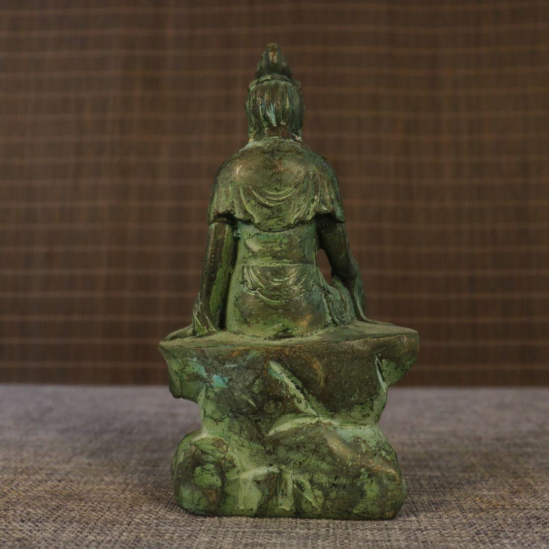 銅細工 自在観音像 仏像 装飾品 工芸品 美術品 置物