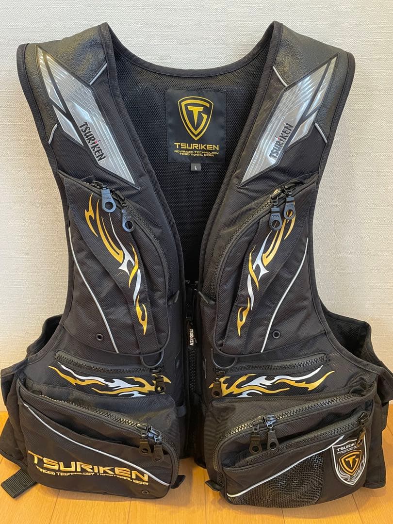 TSURIKEN 釣研 フローティングベスト TV251 4点セット