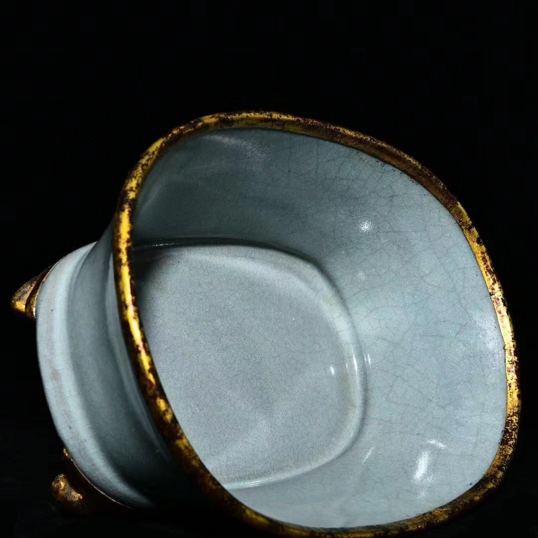 中国古美術・旧蔵の陶磁器、鎏金水仙の鉢・書道具・筆洗・案頭・置物・文房具・賞物