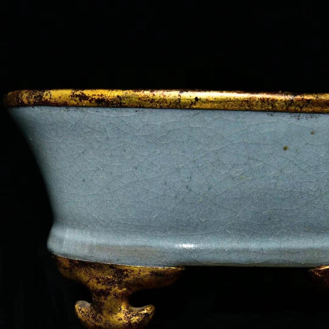 中国古美術・旧蔵の陶磁器、鎏金水仙の鉢・書道具・筆洗・案頭・置物・文房具・賞物