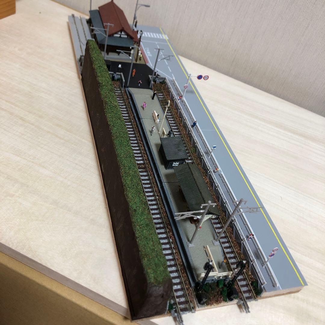 通勤通学　乗換駅ミニジオラマ