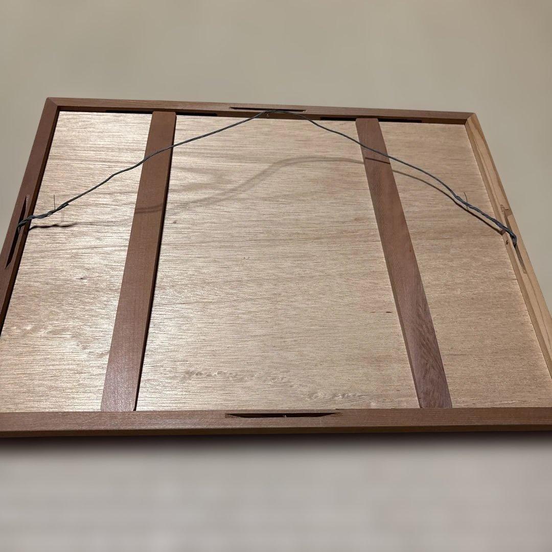 港の風景 油彩画 木製フレーム付き 10％値下げしました！