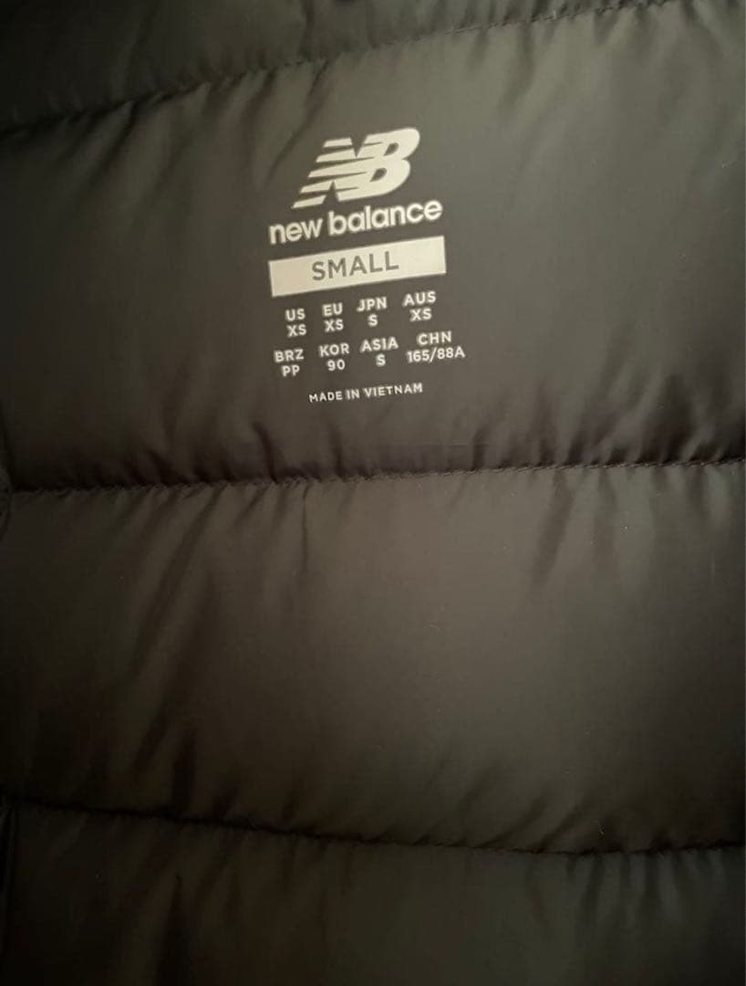 new balance フード付きダウンコート Sサイズ ダークグレー