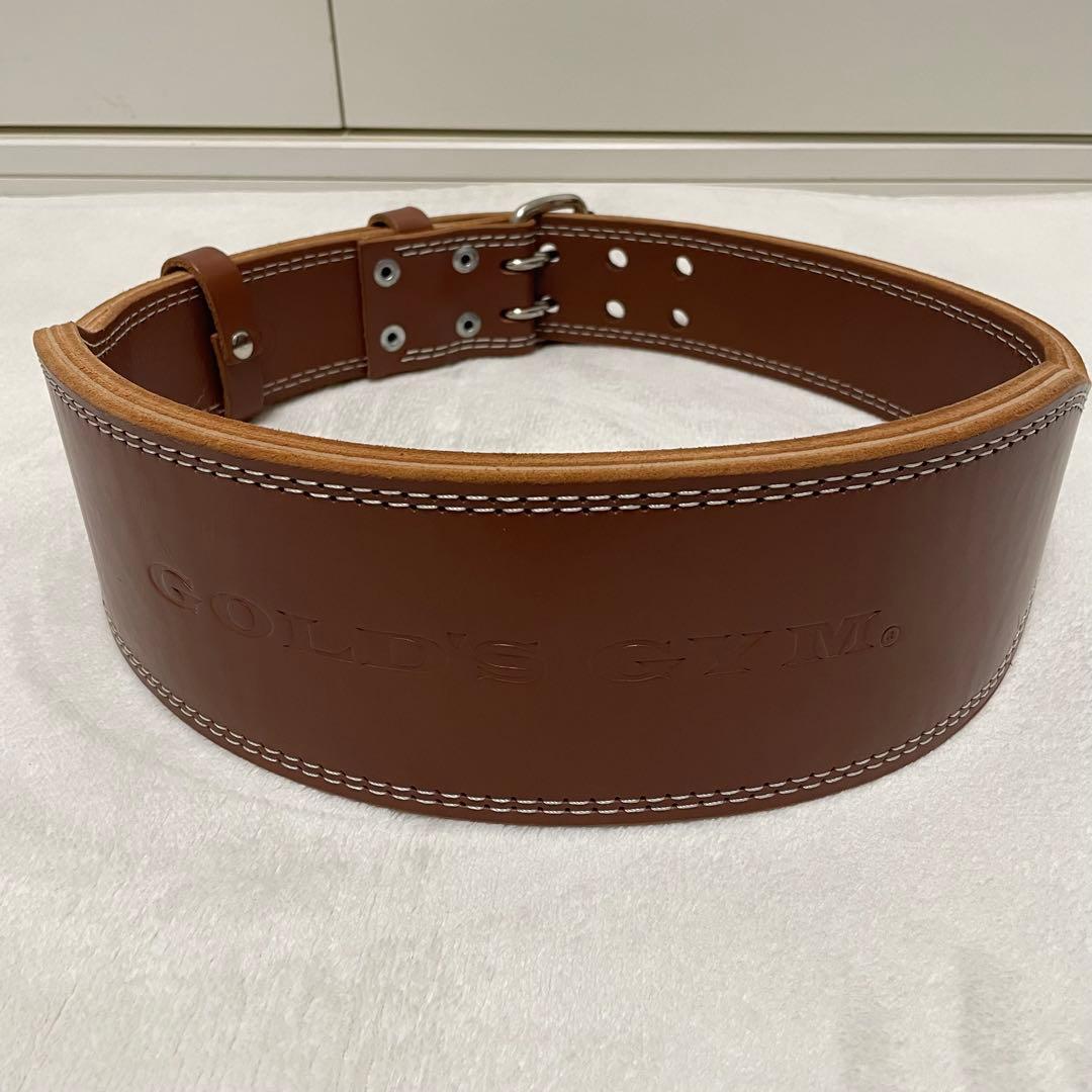 GOLD'S GYM ゴールドジム　トレーニングパワーベルト XL ブラウン