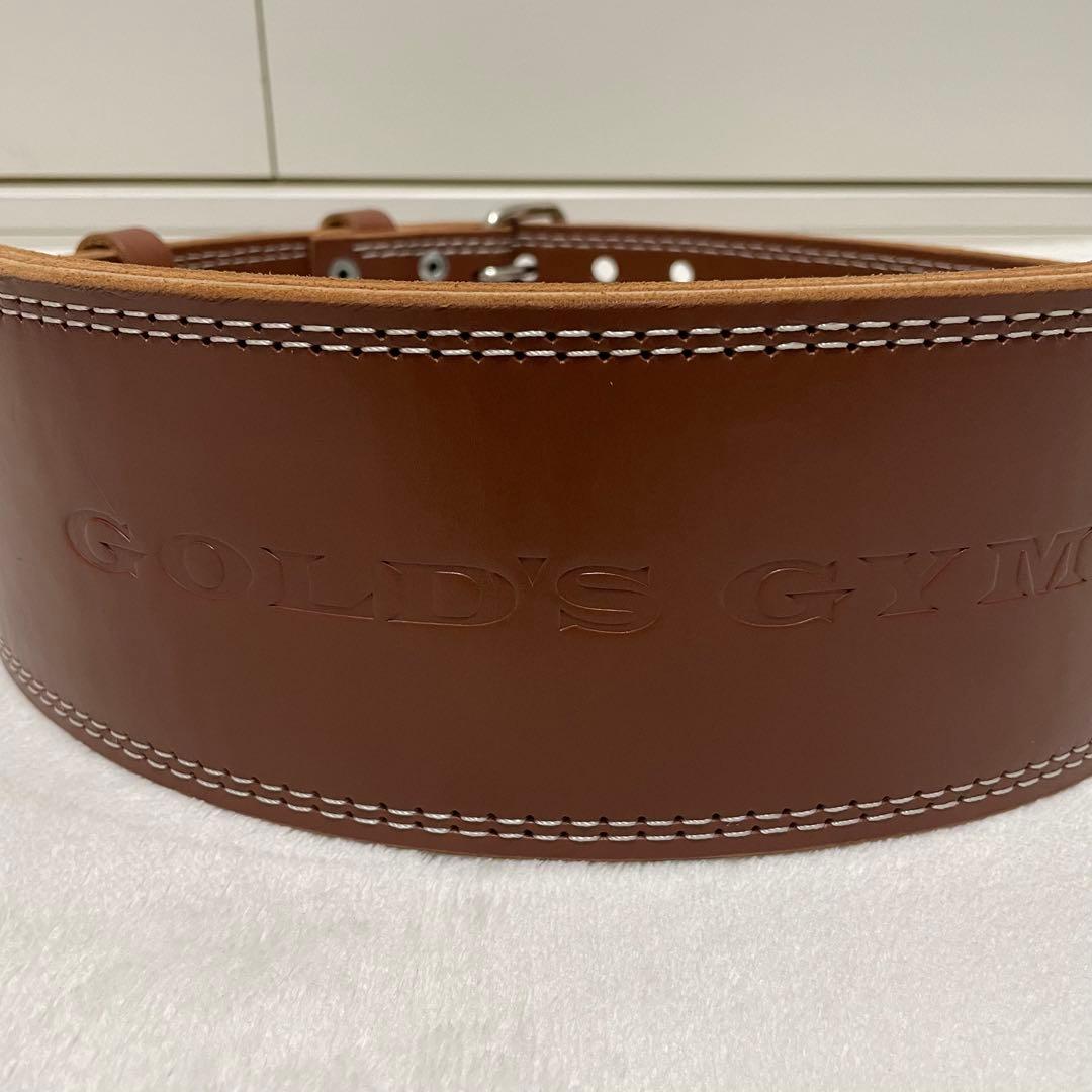GOLD'S GYM ゴールドジム　トレーニングパワーベルト XL ブラウン