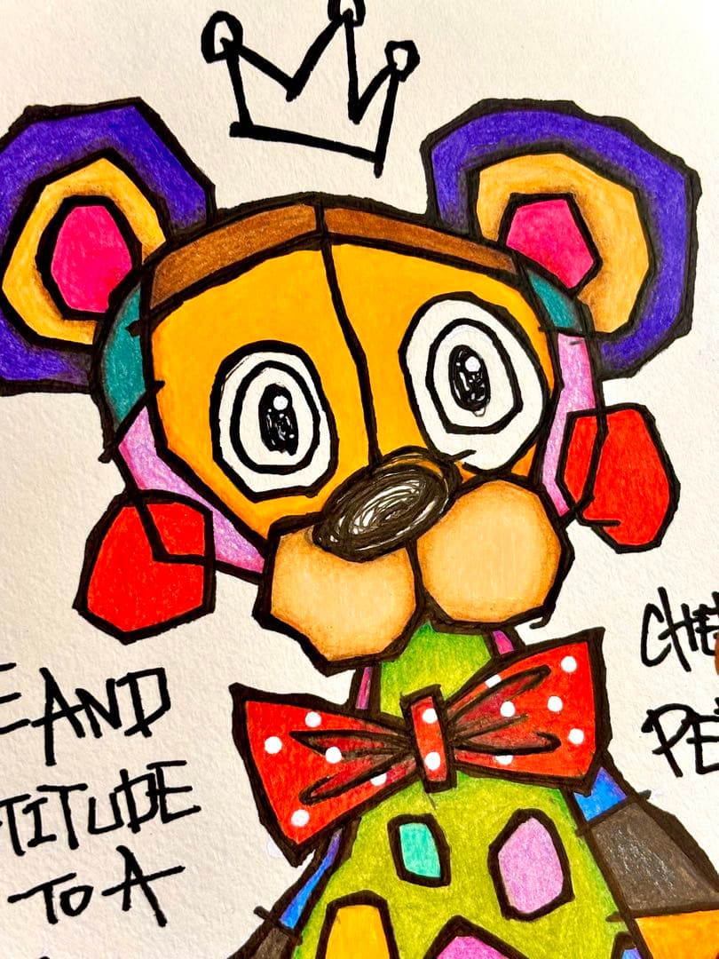 ポ*中様 「 今、愛を伝えに 」｜絵画 原画 抽象画 絵 動物画 ドローイング