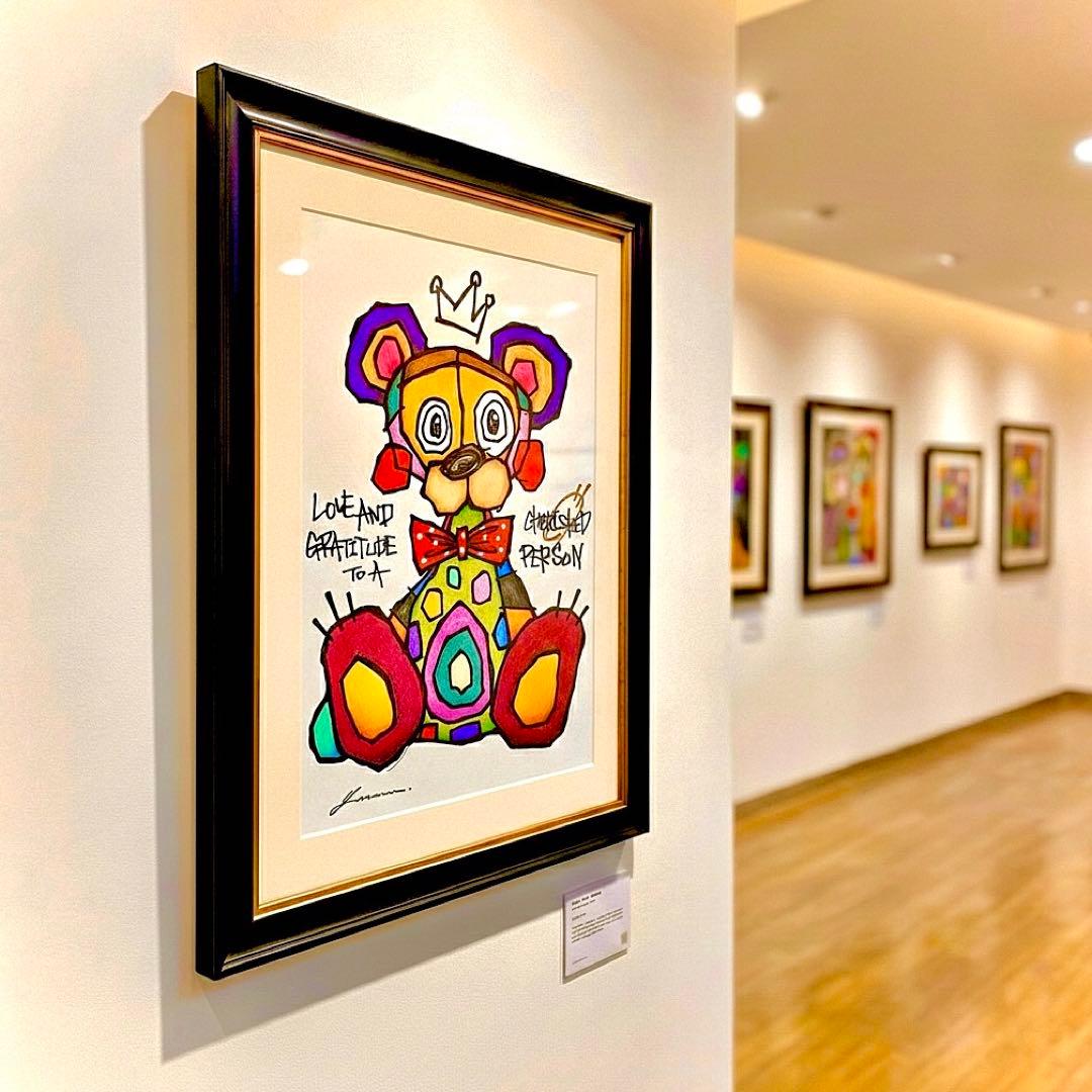 ポ*中様 「 今、愛を伝えに 」｜絵画 原画 抽象画 絵 動物画 ドローイング