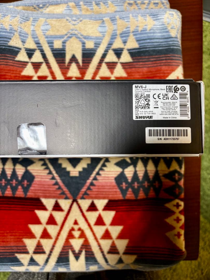 新品未使用 SHURE MV6 USB Gaming Microphone