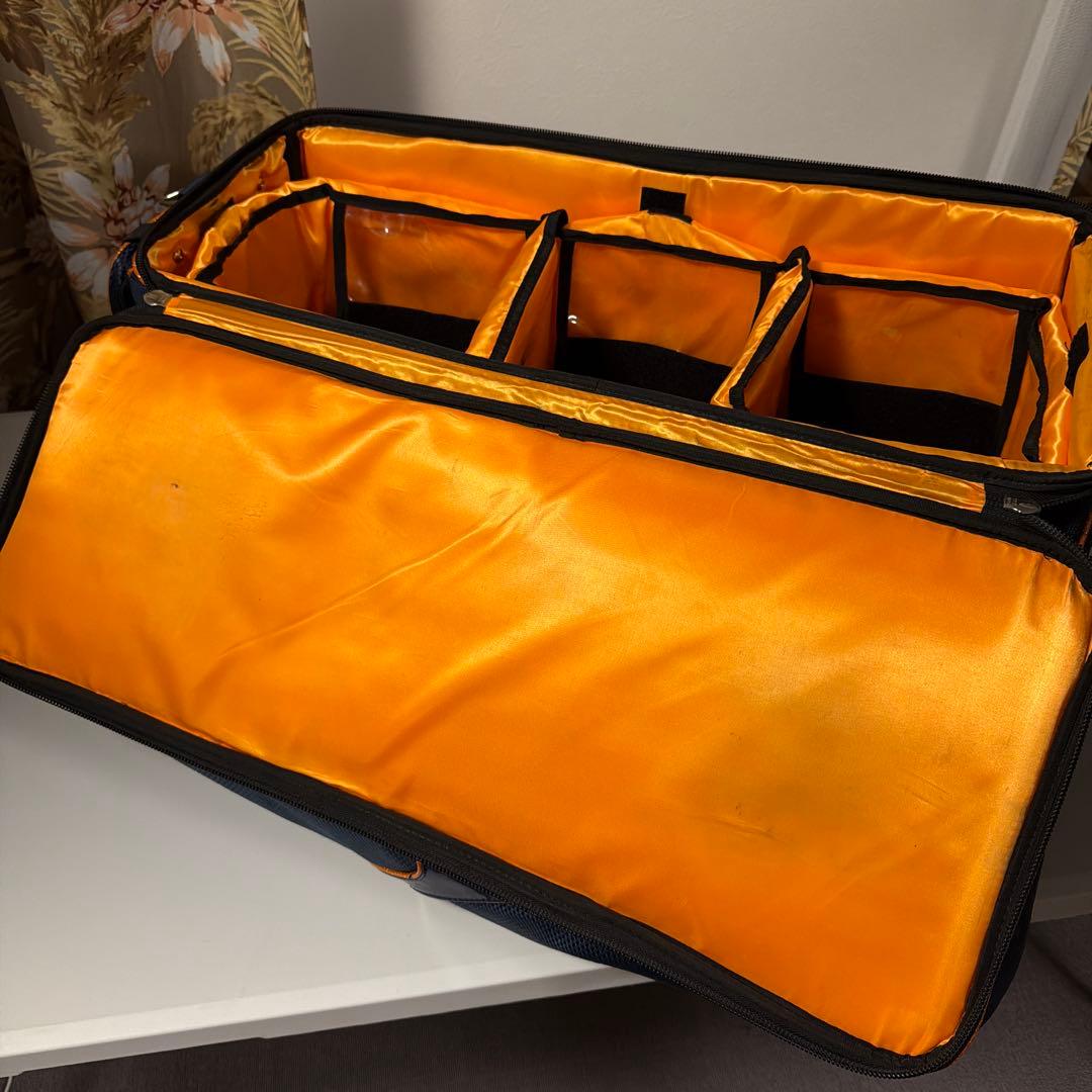 おまけ付！STORM 3個入りボウリング用バッグ ネイビーブルー/オレンジ