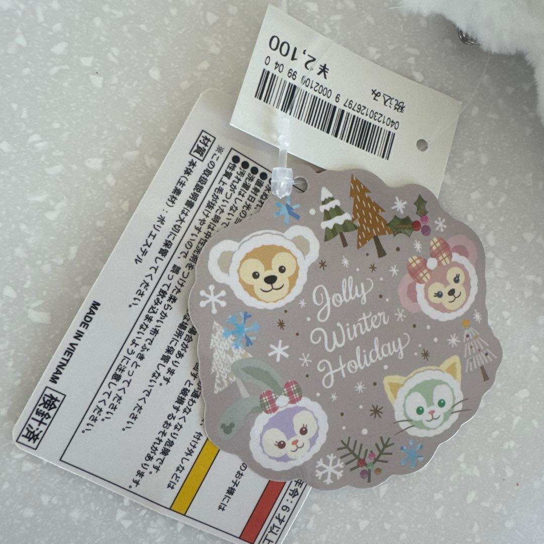 ダッフィー　ぬいぐるみバッチ　ウィンターホリデー2019