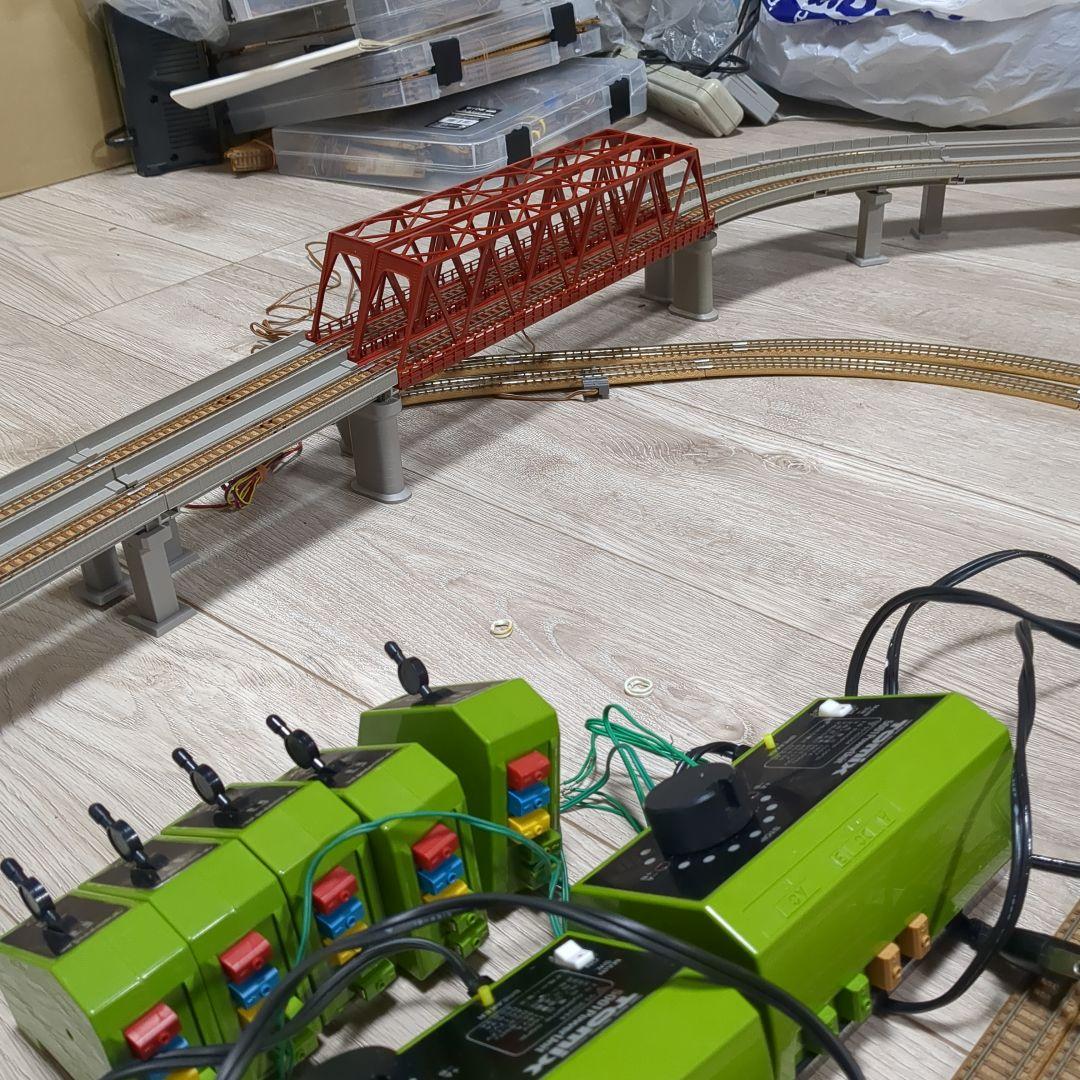 値下　TOMIX　複線立体交差　ポイントレールセット　機関車庫付