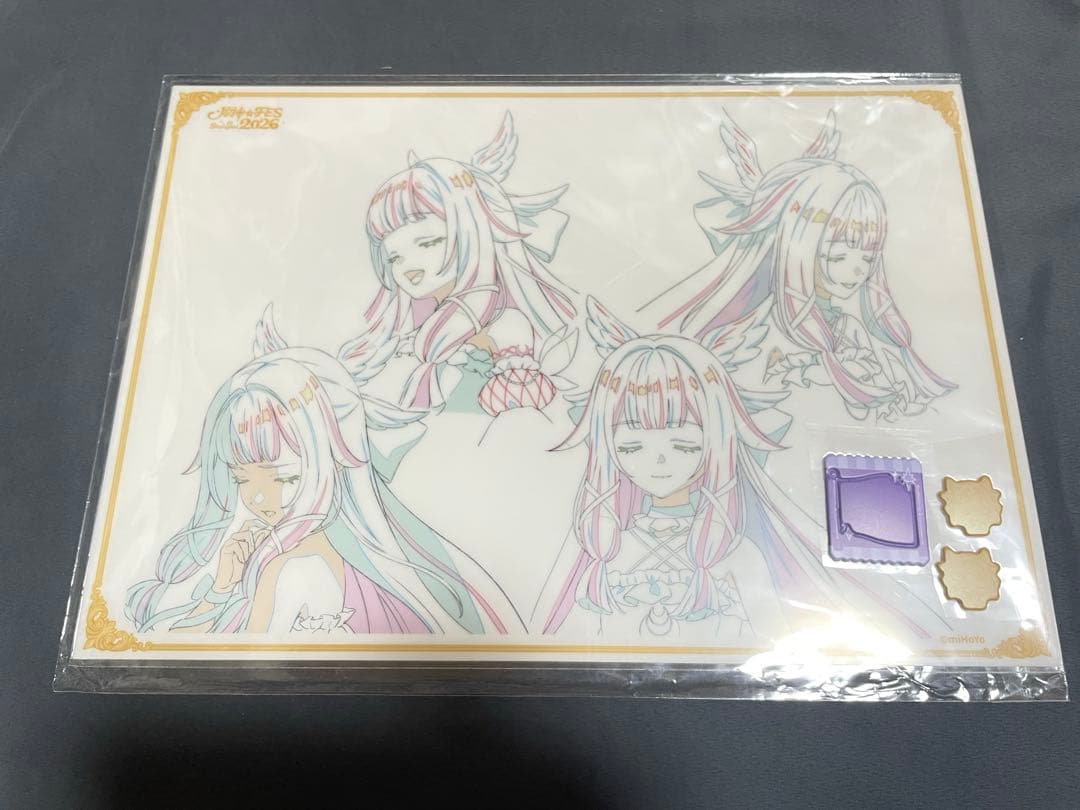 原神 フェス 会場限定 原画 PVCデスクマット コロンビーナ