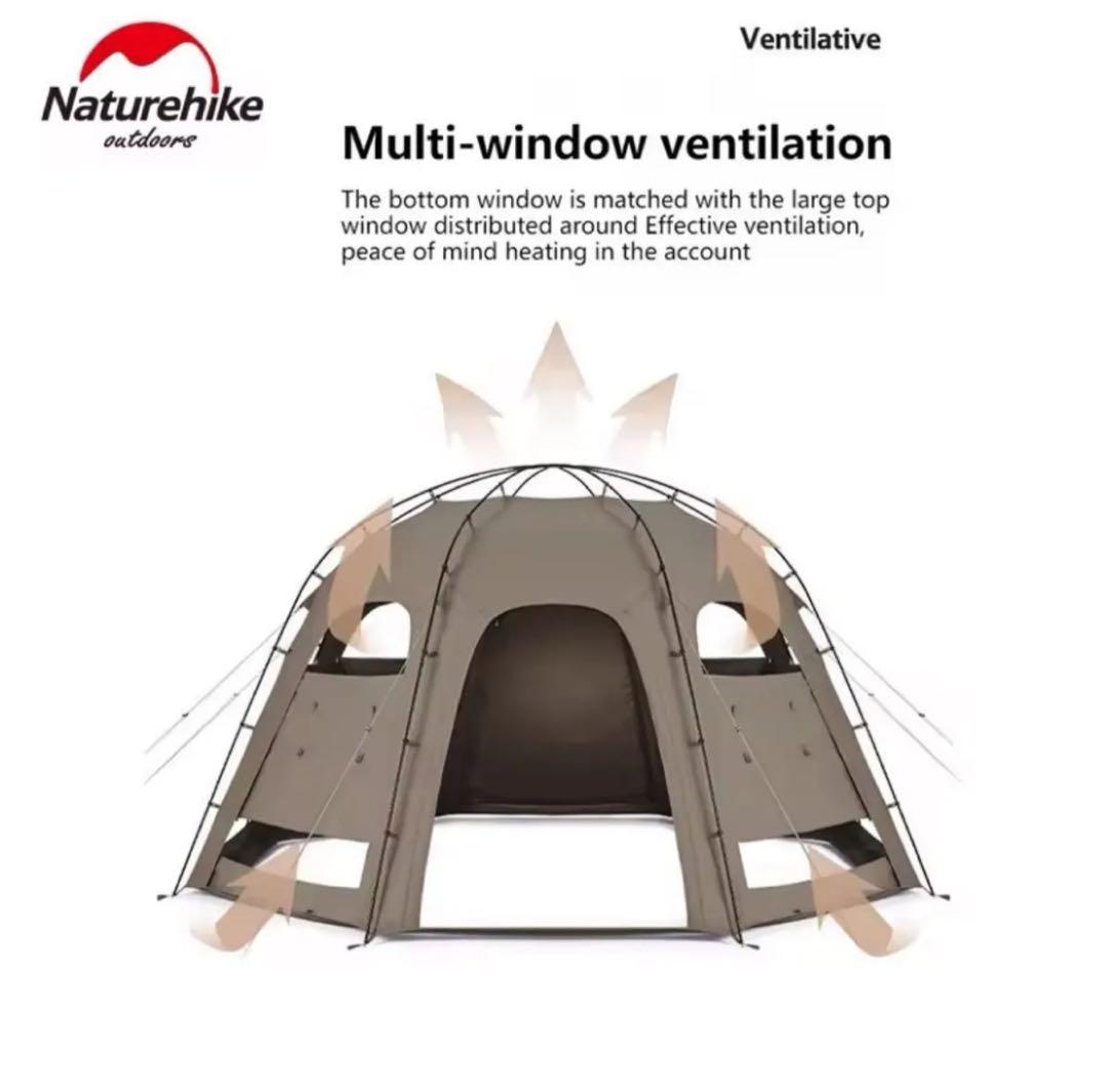 【未使用】naturehike fire ドーム型テント tc素材 tpu付き