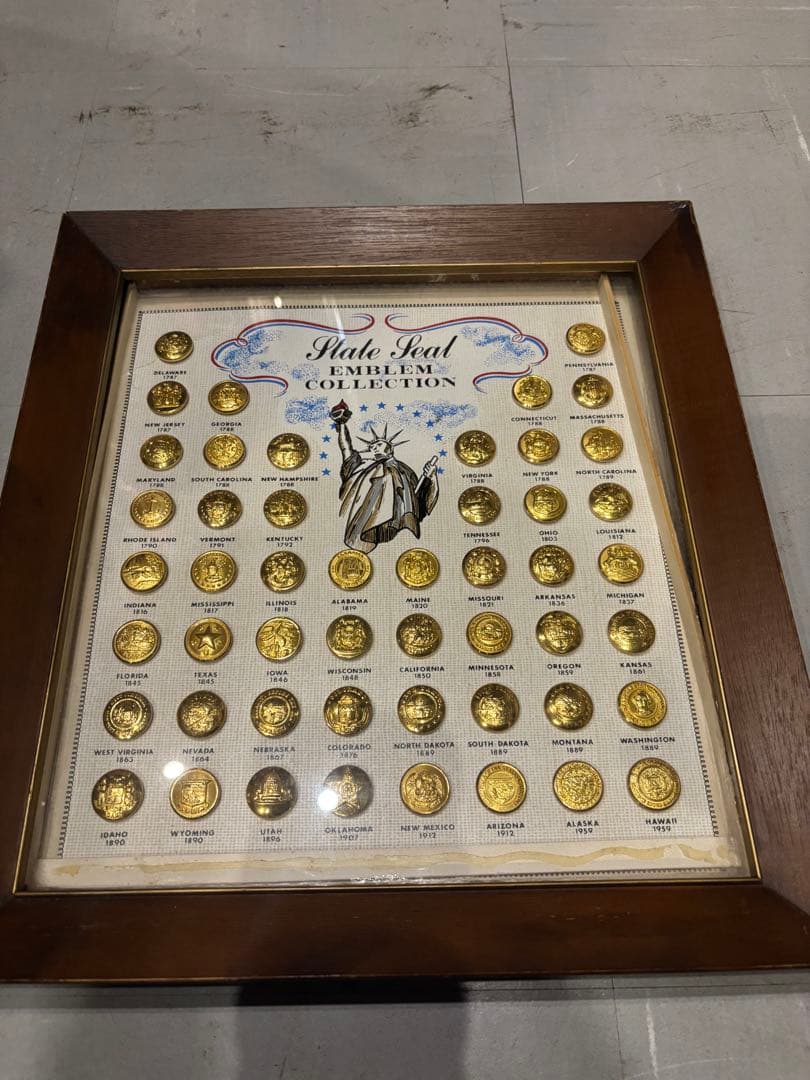 ヴィンテージ チェンジ ボタン ワーク ボタンState Seal