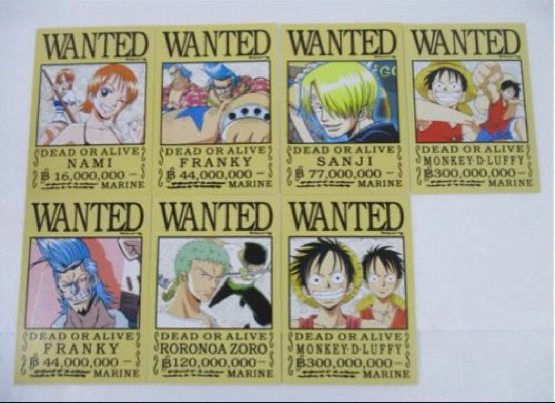 【希少】ワンピース アニメ10周年記念　手配書BOX ポストカード 48枚セット