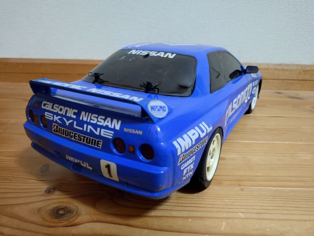 タミヤ　カルソニック　R32 スカイライン　ボディ　TA01　シャーシ　セット