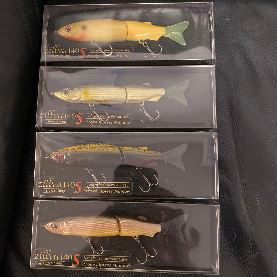 [新品]zillva 140S スローsinkingリップレスミノー 4個セット