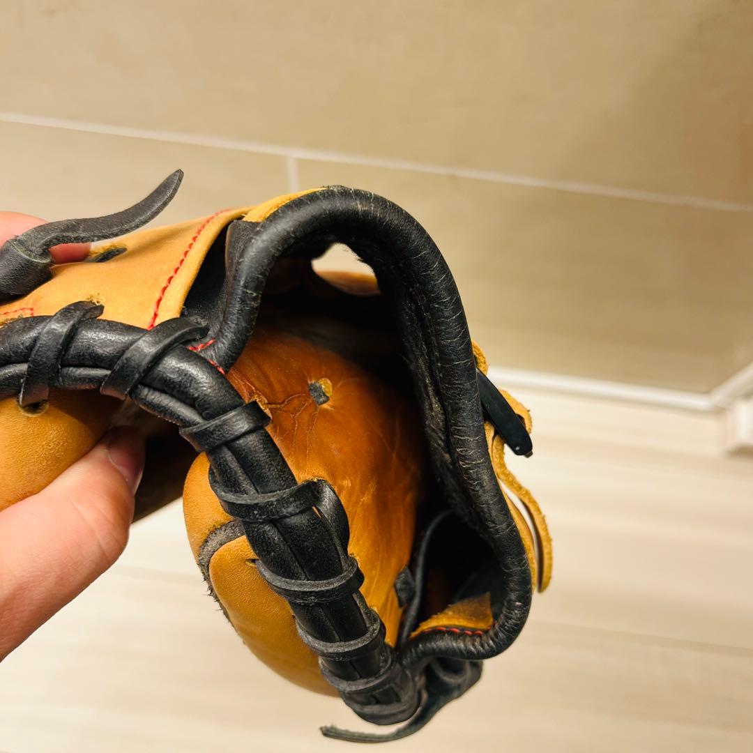 ハタケヤマ 軟式用 キャッチャーミット TH-BS22 ブラック×キャメル