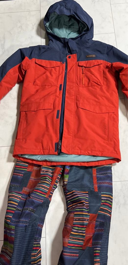 バートン　子供用XL 上下セット　グローブ付き　レディース