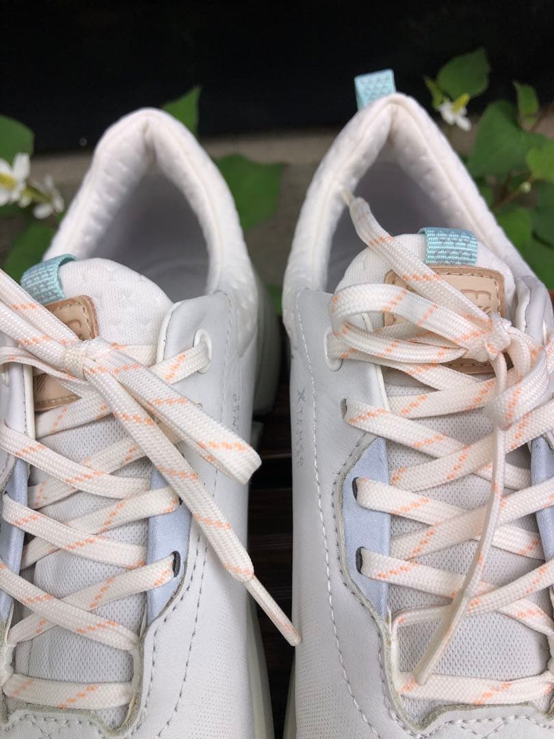 334番 超美品ECCO biom ゴルフシューズ38 24.0cmスパイクレス