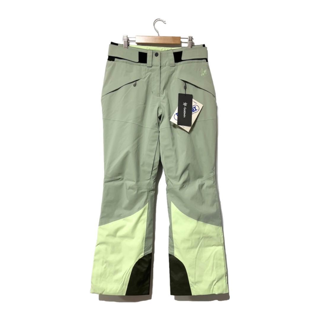 新品 ゴールドウィン ウィメンズ ツートンカラー パンツ スモーク モス L