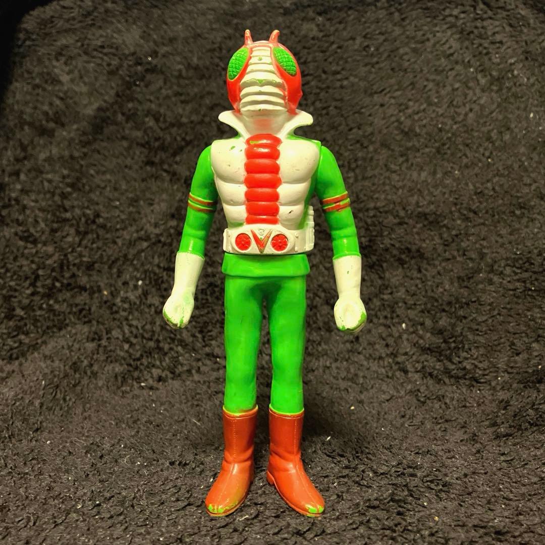当時物！ポピー★仮面ライダーv3★ミドルサイズ 約18cm★ソフビ
